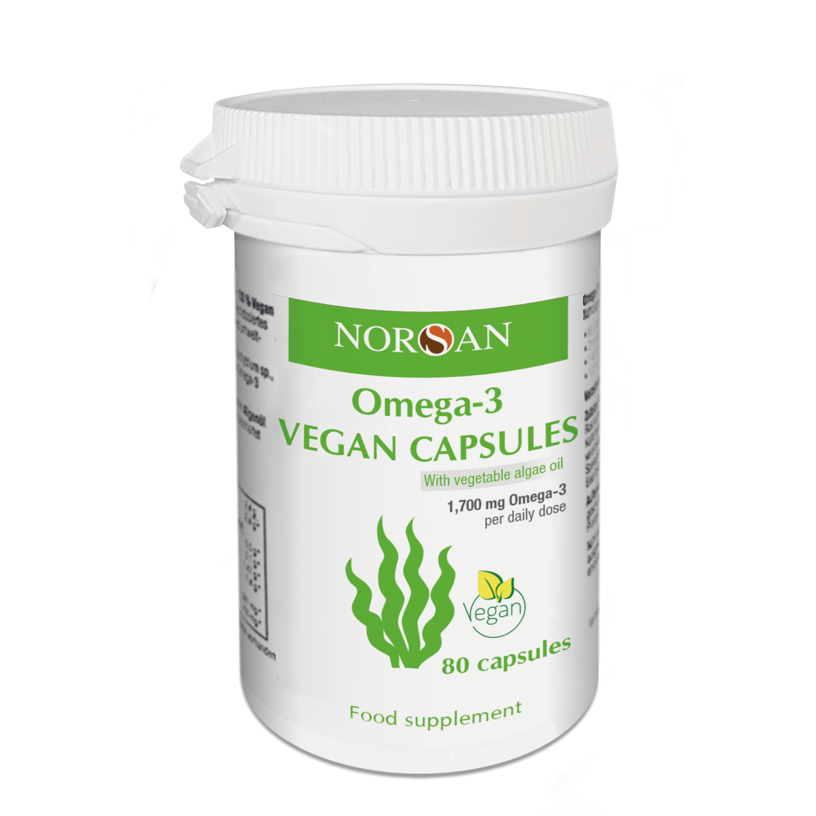 EN 20210719 Produktbild NORSAN Omega 3 80er Vegan Kapseln Min
